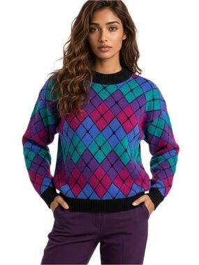 Clifton Place Knits Ltd. Vintage 1980’s Sweater Size Small Made In The USA